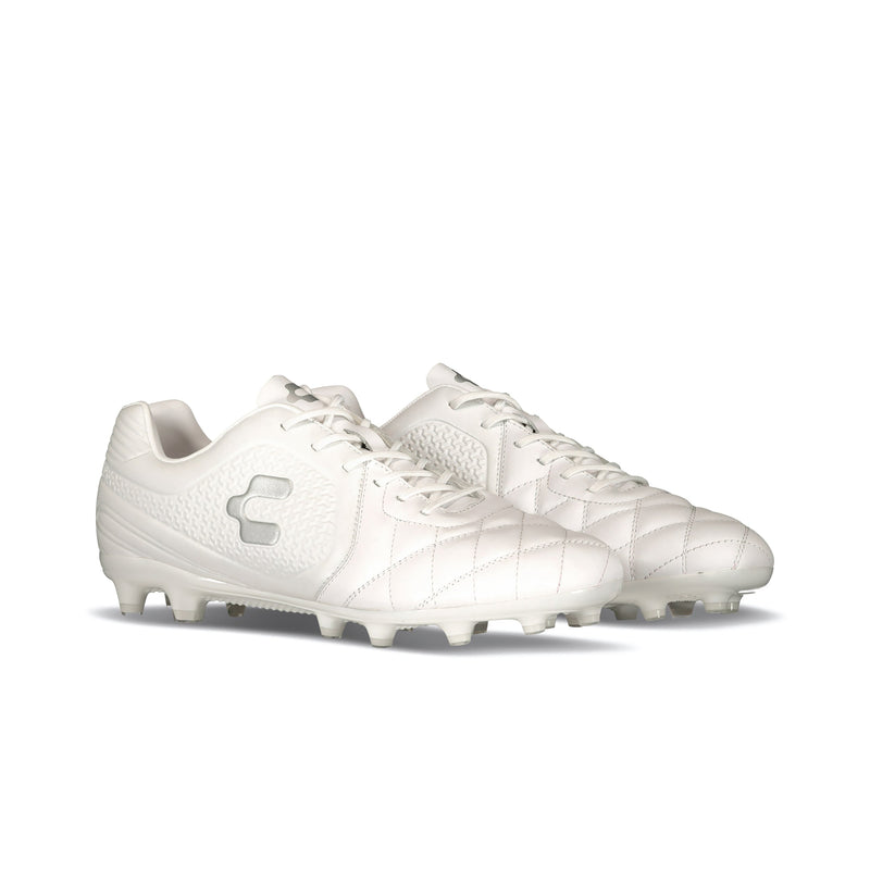 Charly Legendario 2.0 LT Soccer Cleats White/Silver