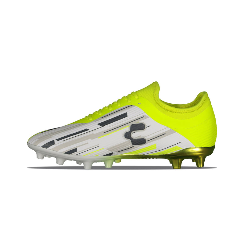 Charly Genesis PFX Soccer Cleats White/Yellow