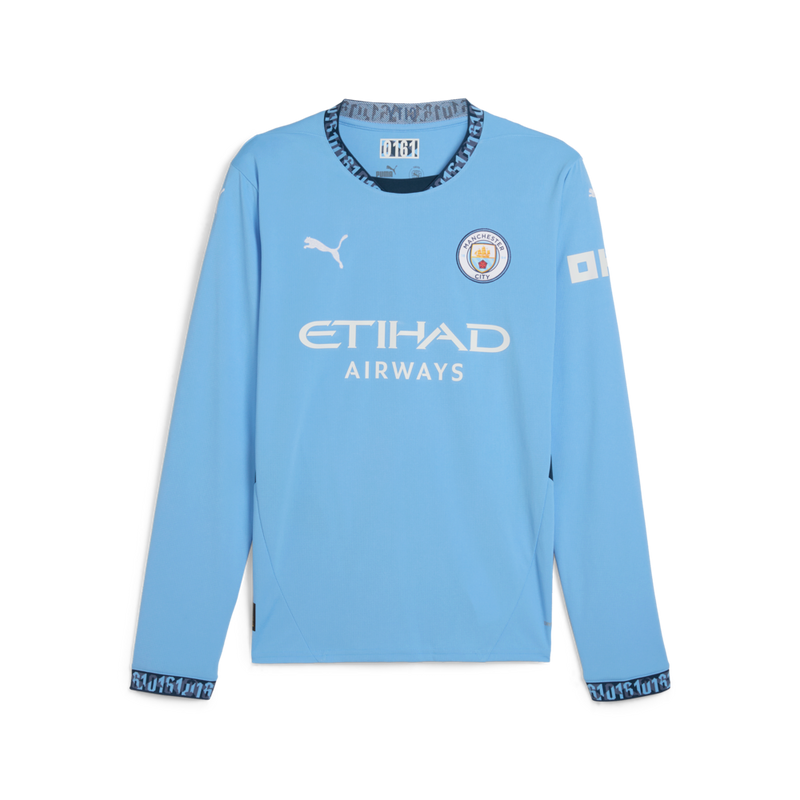 Puma Men's Manchester City Home Jersey LS Team Light Blue