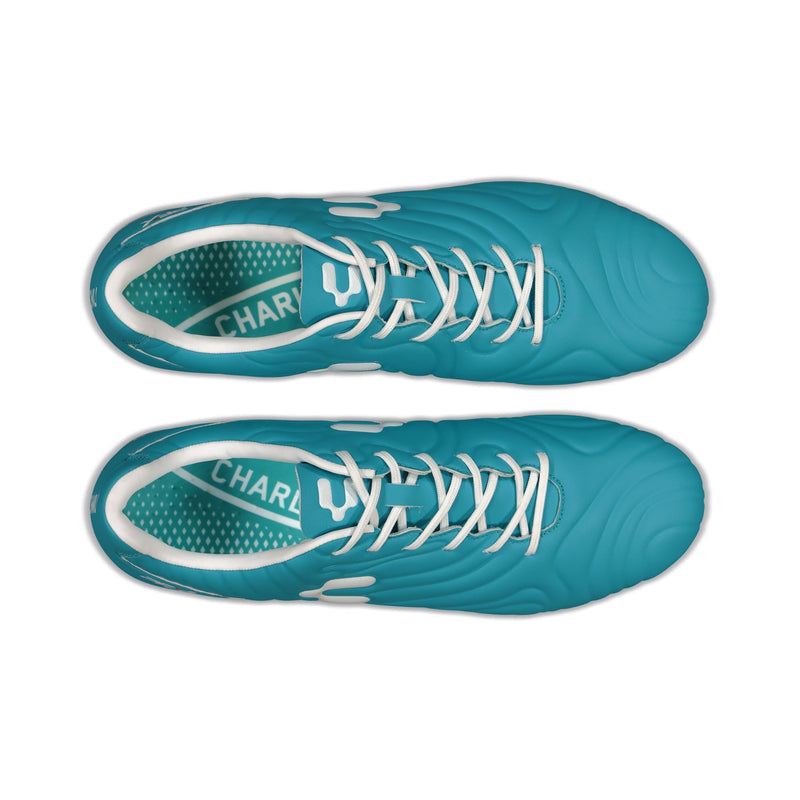 Charly Storm FG Soccer Cleats Turquoise/White