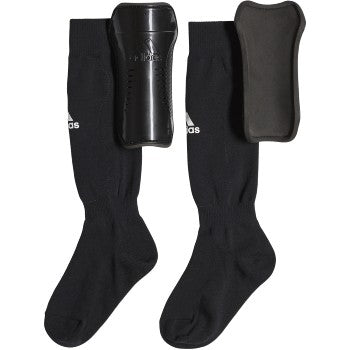 A Youth Sock Guard Black/White