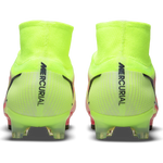 Nike Mercurial Superfly 8 Elite FG firm Ground Football Boots Volt/Bright Crimson