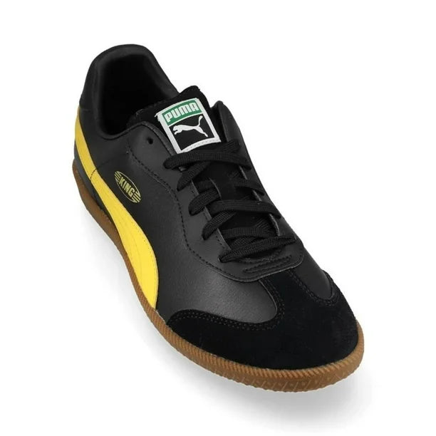 Puma King 21 IT Black/Pele Yellow