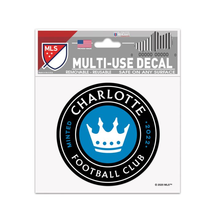 Wincraft Charlotte FC Multi-Use Decal 3" X 4"