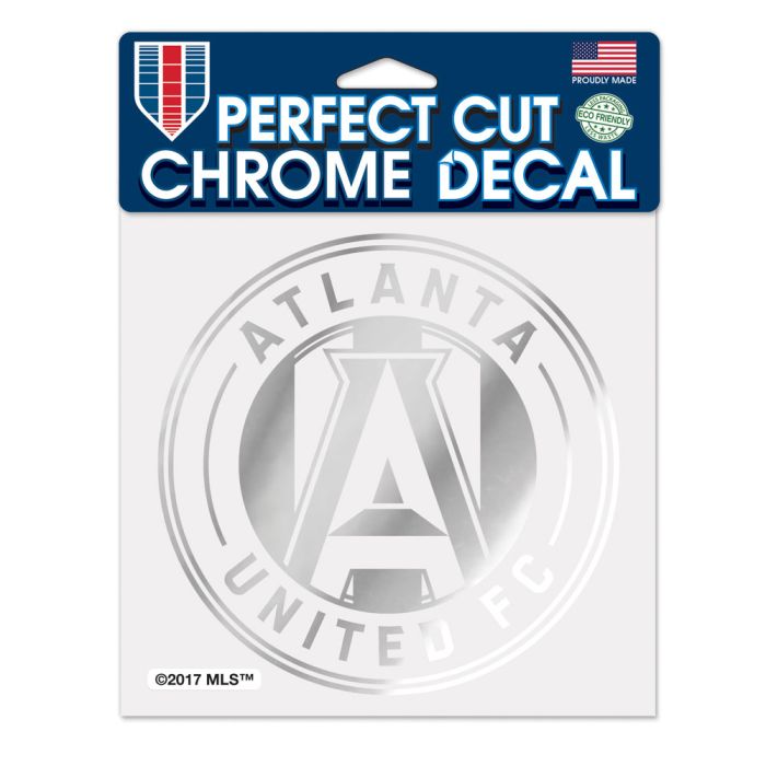 WinCraft Atlanta United Chrome Perfet Cut Decal White