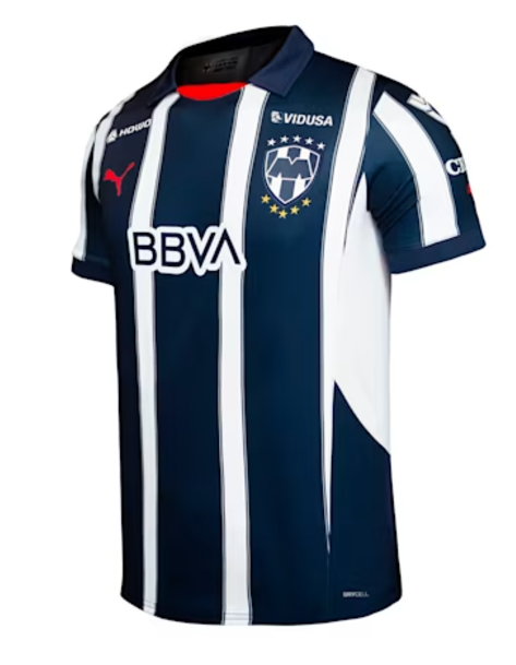 Puma Youth Monterrey Home Shirt Replica 24/25 Navy