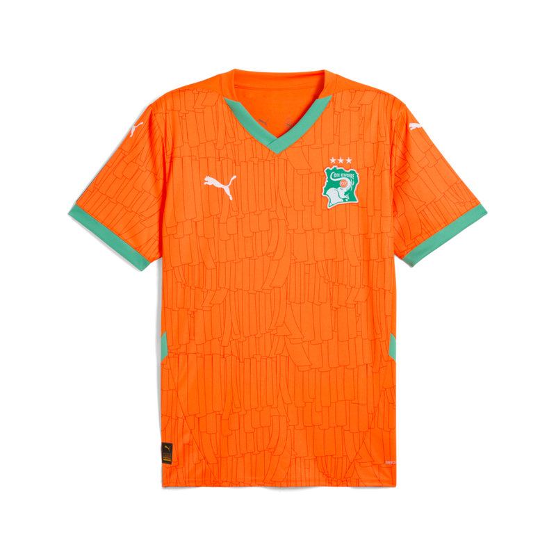 Puma Men's Ivory Coast Home Jersy Replica 25 Orange