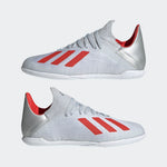 adidas X 19.3 IN Indoor Boots J Silver Metallic/Red