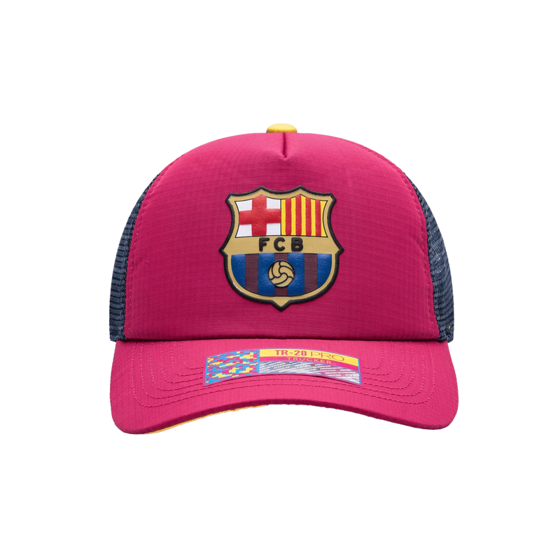 Fan Ink FC Barcelona Aspen Trucker Hat Red