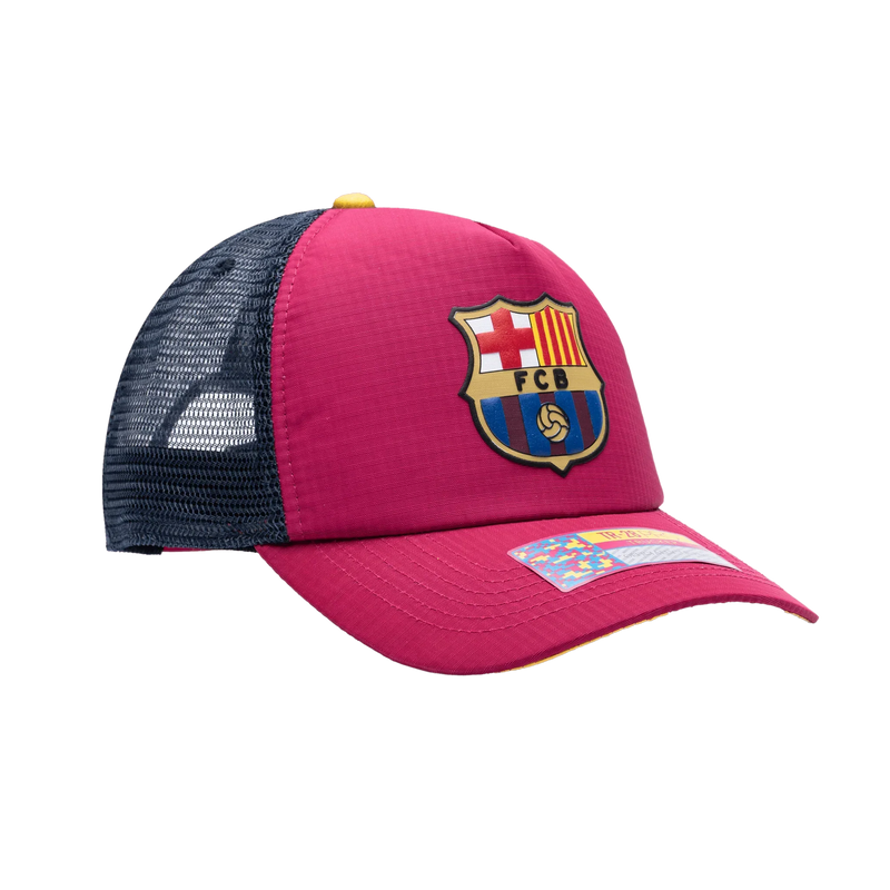 Fan Ink FC Barcelona Aspen Trucker Hat Red