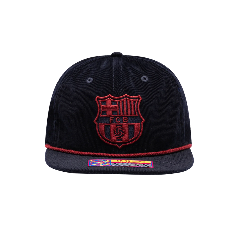 Fan Ink FC Barcelona Snow Beach Adjustable Hat Black