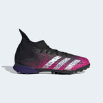 adidas Kid's Predator Freak 3 TF J Turf Football Boots Core Black / Cloud White / Shock Pink