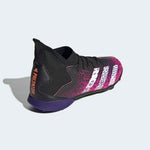 adidas Kid's Predator Freak 3 TF J Turf Football Boots Core Black / Cloud White / Shock Pink