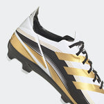 adidas Kid's Game Mode FG J Firm Ground Soccer Cleats White/Gold/Black