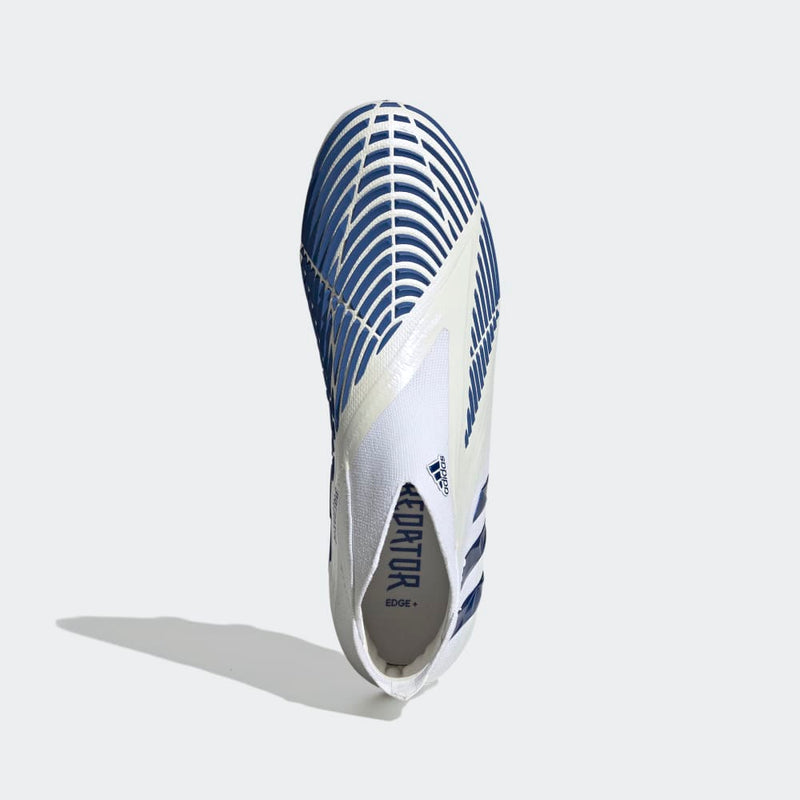 adidas Predator Edge+ FG Firm Ground Boots White/Blue