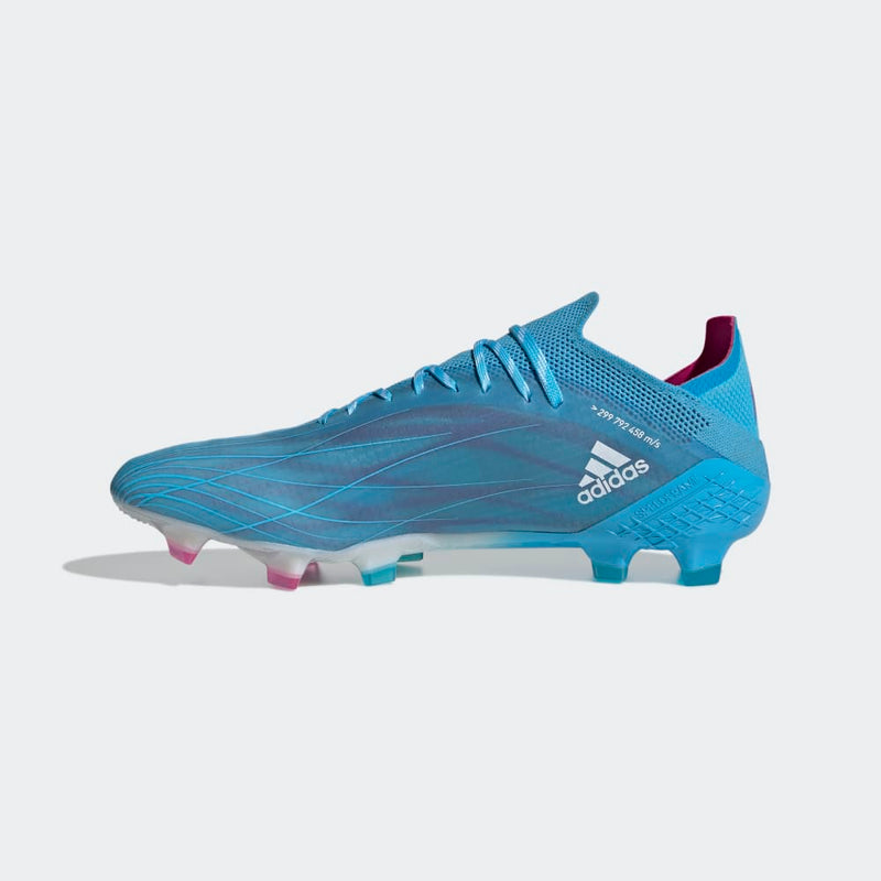 adidas X Speed Flow 1 FG Firm Ground Boots Sky Rush/Pink