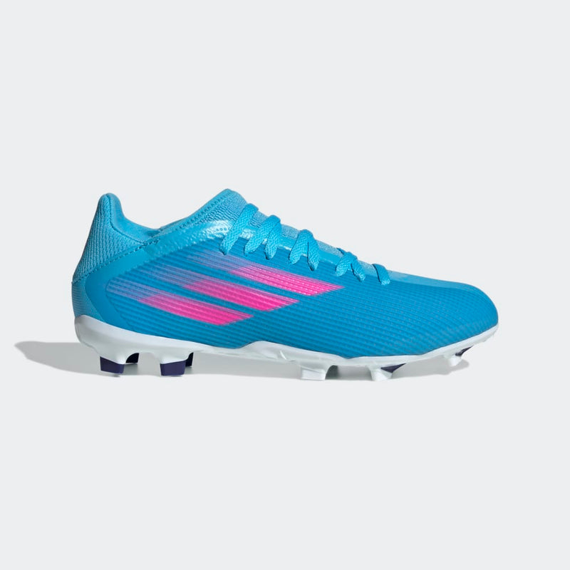 adidas Kid's X Speedflow 3 FG J Firm Ground Boots Sky Rush/Pink