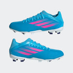 adidas Kid's X Speedflow 3 FG J Firm Ground Boots Sky Rush/Pink