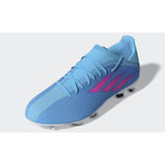 adidas Kid's X Speedflow 3 FG J Firm Ground Boots Sky Rush/Pink