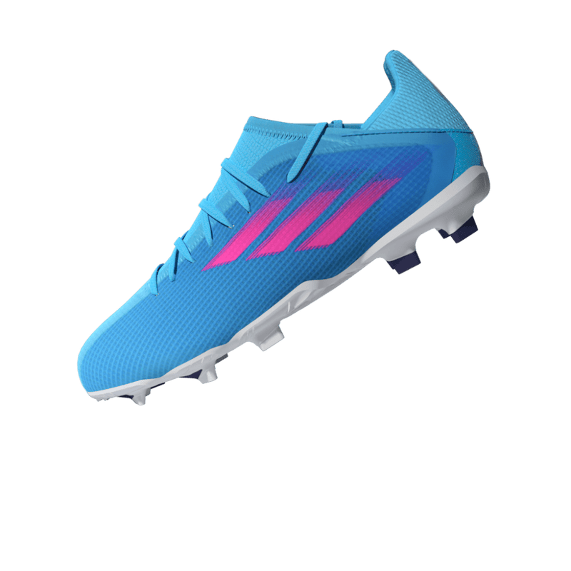 adidas Kid's X Speedflow 3 FG J Firm Ground Boots Sky Rush/Pink