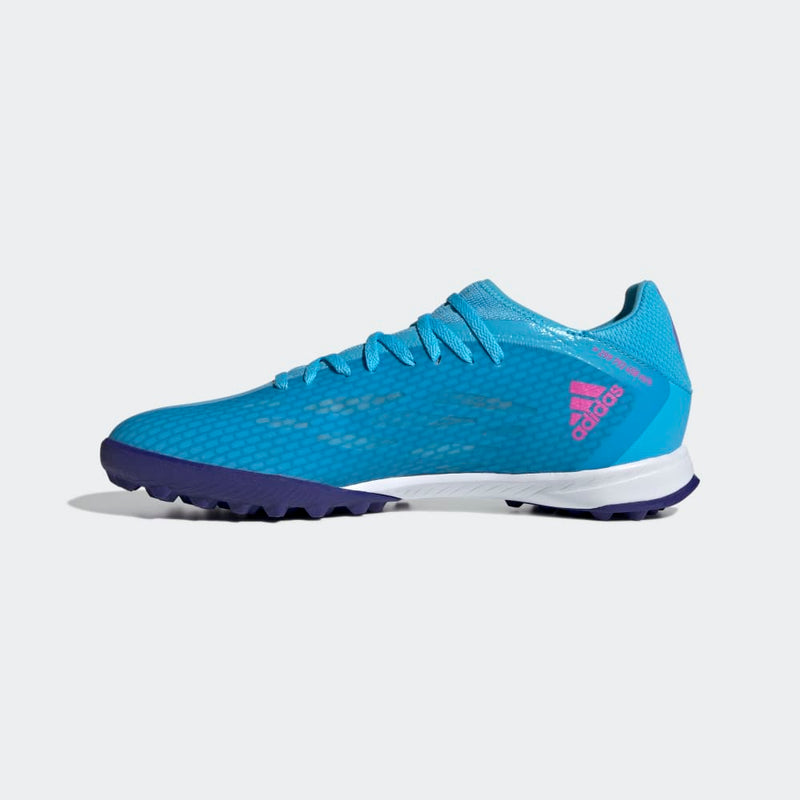 adidas X Speedflow 3 TF Turf Football Boots Sky Rush/Pink