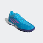 adidas X Speedflow 3 TF Turf Football Boots Sky Rush/Pink