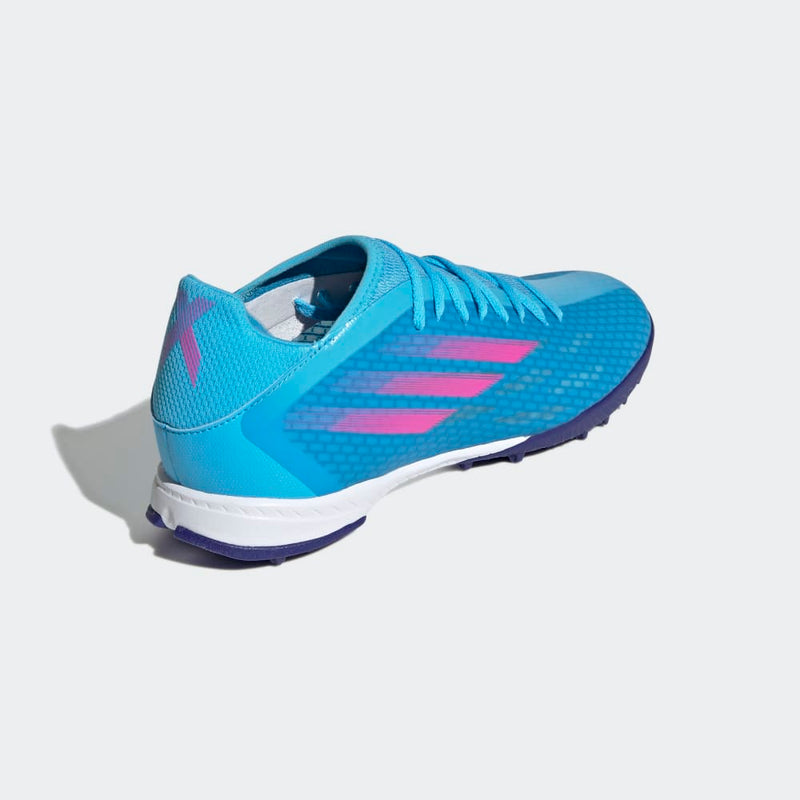 adidas X Speedflow 3 TF Turf Football Boots Sky Rush/Pink