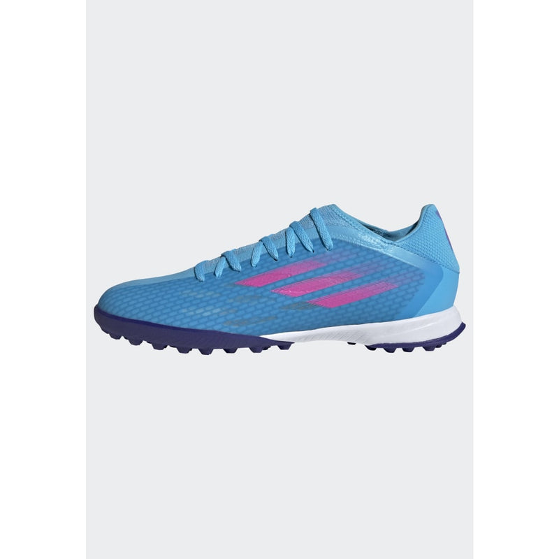 adidas X Speedflow 3 TF Turf Football Boots Sky Rush/Pink