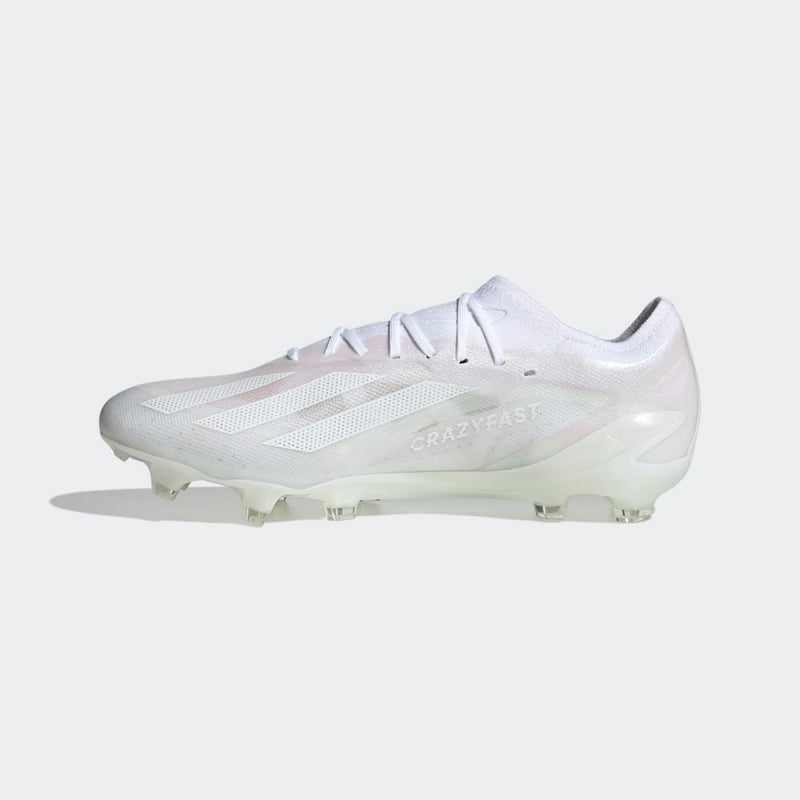 adidas X Crazyfast.1 FG Firm Ground Soccer Cleats White/White