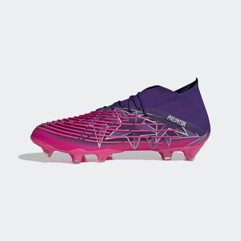 adidas Predator Edge 1 FG Firm Ground Boots Team College Purple / Silver Metallic / Team Shock Pink