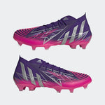 adidas Predator Edge 1 FG Firm Ground Boots Team College Purple / Silver Metallic / Team Shock Pink