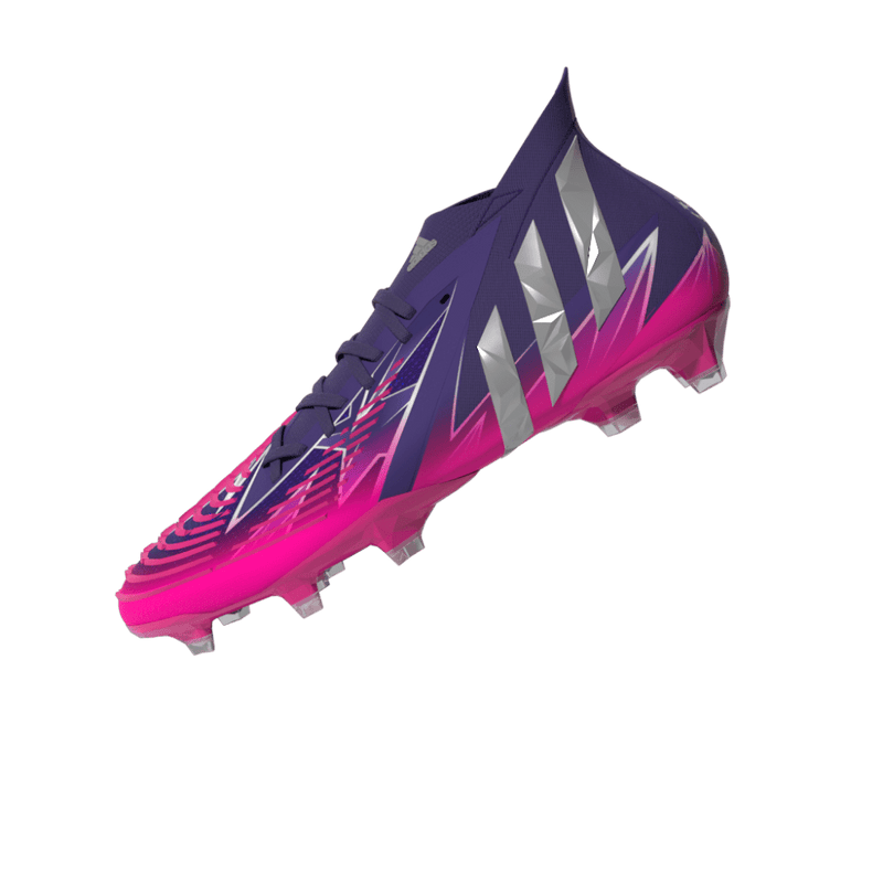 adidas Predator Edge 1 FG Firm Ground Boots Team College Purple / Silver Metallic / Team Shock Pink