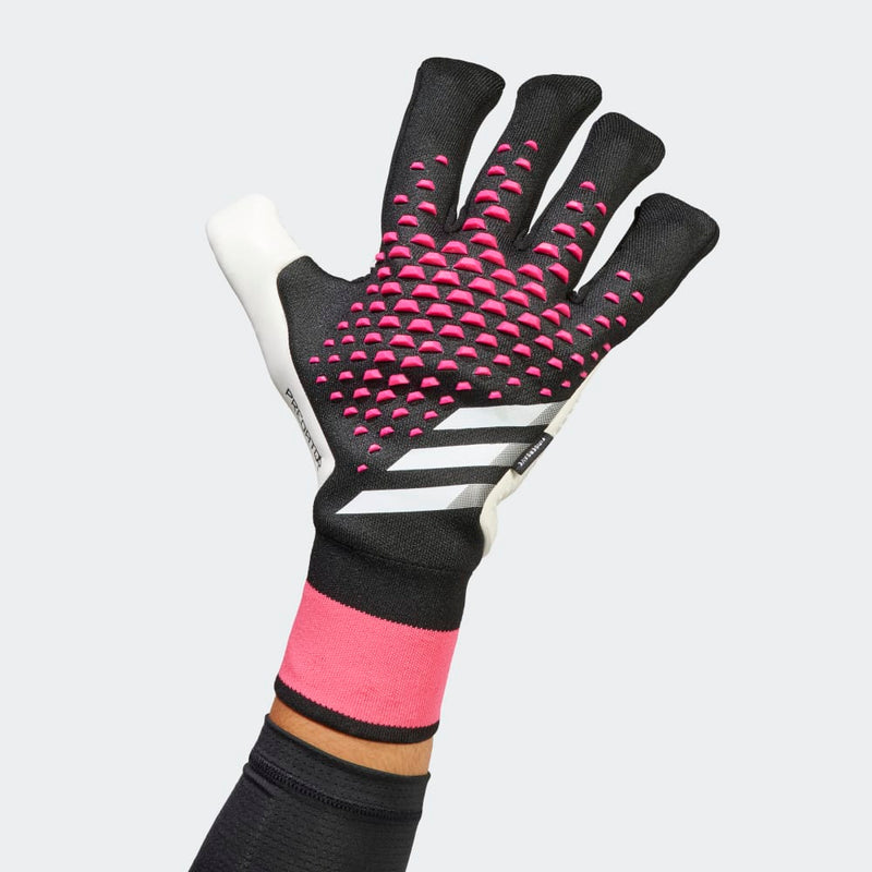 adidas Predator Pro Fingersave Goalkeeper Gloves Black/White