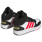 adidas Kid's Hoops Grand Court White/Silver Size 1