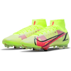 Nike Mercurial Superfly 8 Elite FG firm Ground Football Boots Volt/Bright Crimson