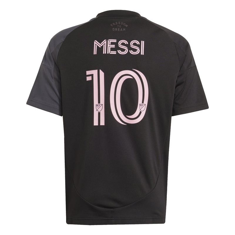 adidas Youth Inter Miami CF Messi Away Jersey 24/25 Black