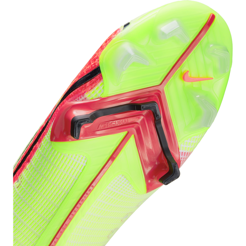 Nike Mercurial Superfly 8 Elite FG firm Ground Football Boots Volt/Bright Crimson