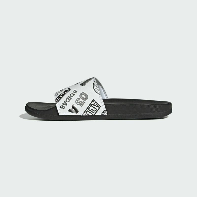 adidas Men's Adilette Comfort Slides White/Black