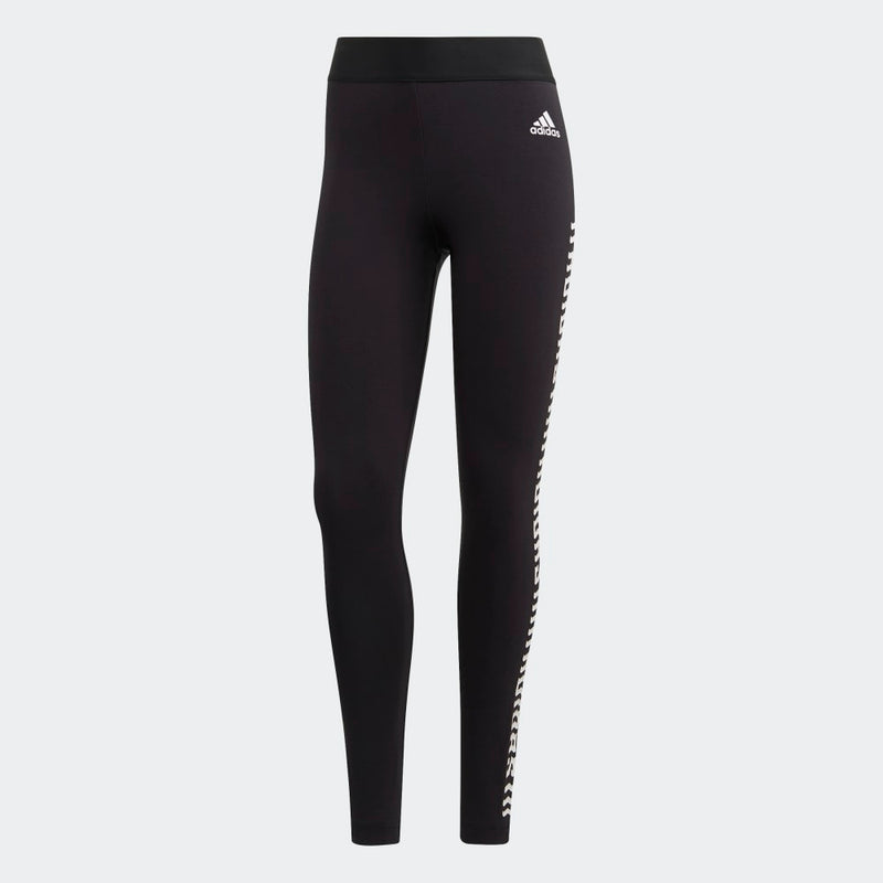 adidas Women's Graphic High-Rise Cotton Tights Black